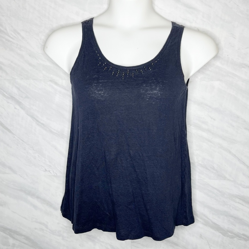 Eileen Fisher Beaded Petite Tank Top Small